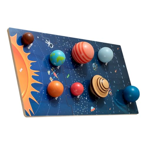 Toyvian Holz Sonnensystem Puzzle für Pädagogisches Motorikspielzeug Weltraumplaneten erkennung Sicherer Holzpuzzle spielspaß zur Frühkindlichen Toyvian Holz Sonnensystem Puzzle für Pädagogisches Motorikspielzeug Weltraumplaneten erkennung Sicherer Holzpuzzle spielspaß zur Frühkindlichen von Toyvian