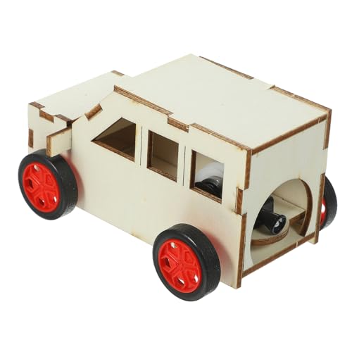 Toyvian Holzauto Zusammenbauen Modell Kinder Wissenschaft Kleines Projekt Holzauto Bauspielzeug Lernspielzeug von Toyvian