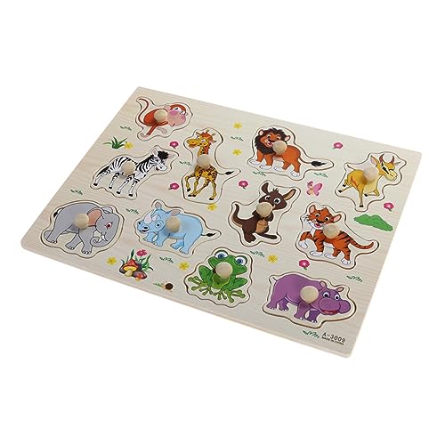 Toyvian Holzpuzzle Tieralphabet Und Zahlen Pädagogisches Puzzlebrett Aus Für Mit Tierischen Motiven Lernspielzeug Für Kleinkinder Ab 3 Jahren Spielspaß Mit Bunten Tieren Und von Toyvian