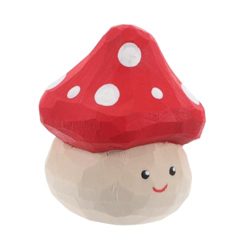 Toyvian Mini Pilz Kuchen Topper Jungen und Mädchen Holz Pilz Figur Party Gefallen von Toyvian