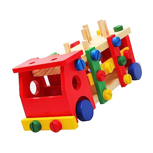 Toyvian Holzspielzeug Pounding Bank Mit Hammer Multifunktionales Lernspielzeug Für Kleinkinder Baufahrzeug Puzzle Und Bausteine Geburtstags Jungen Und von Toyvian