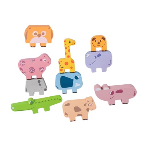 Toyvian Holzspielzeug Tier Stapelturm Montessori Stapelspiel mit Cartoonförmigen Bausteinen Sicheres Motorikspielzeug für Feinmotorik Frühpädagogik für Kleinkinder Toyvian Holzspielzeug Tier Stapelturm Montessori Stapelspiel mit Cartoonförmigen Bausteinen Sicheres Motorikspielzeug für Feinmotorik Frühpädagogik für Kleinkinder von Toyvian