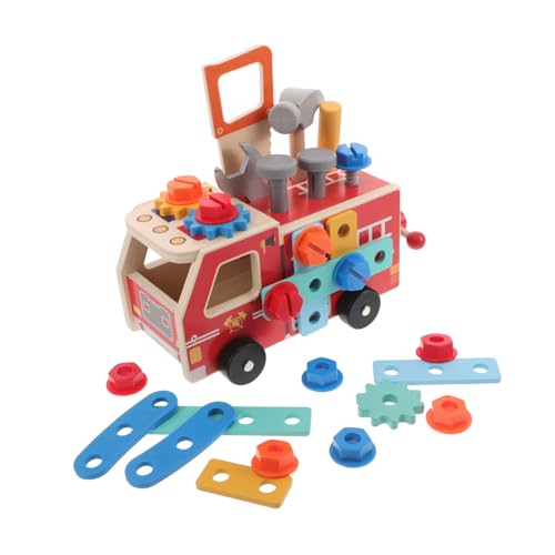 Toyvian Holzwerkzeug Set mit Feuerwehr LKW Montessori Stem Lernspielzeug für Pädagogischer Holz Fördert Feinmotorik und Kreatives für Jungen und Mädchen Toyvian Holzwerkzeug Set mit Feuerwehr LKW Montessori Stem Lernspielzeug für Pädagogischer Holz Fördert Feinmotorik und Kreatives für Jungen und Mädchen von Toyvian
