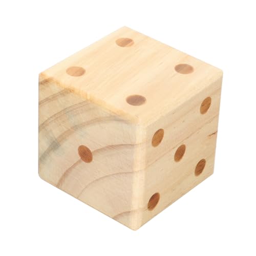 Toyvian Holzwürfel Mehrzweckwürfel übergroße Würfel Schaumwürfel Spielzeug Spielset aus Holz Bastelwürfel aus Holz Partyspiel-Requisite Mahjong Spiel Requisiten Lehrmittel von Toyvian