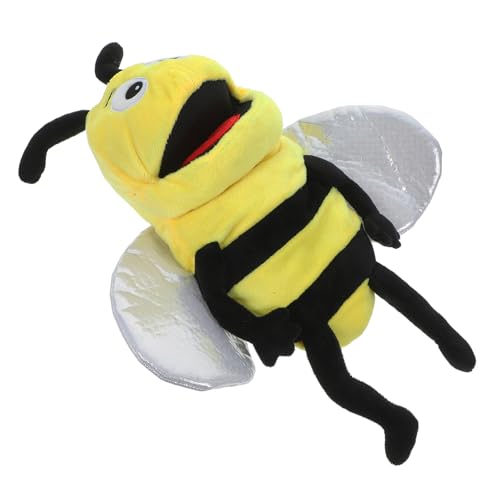 Toyvian Interaktive Bienen Handpuppe Aus Plüsch Süßes Tiermodell Für Geschichtenerzähler Puppenspiele Und Kreative Eltern Aktivitäten von Toyvian