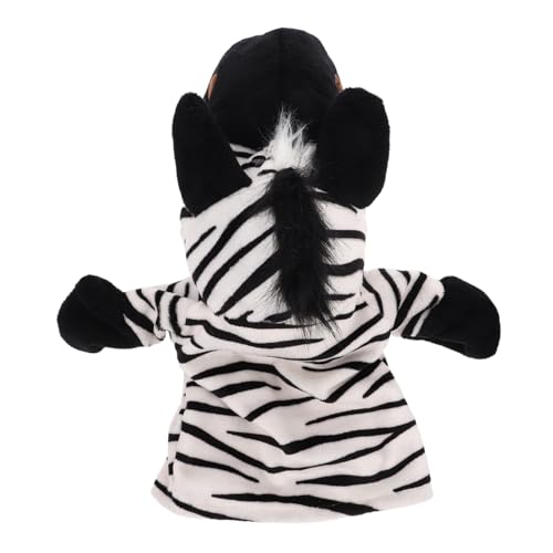 Toyvian Interaktive Handpuppe Für Im Vorschulalter Puppentheater Mit Zebra Plüschpuppe Zum Geschichtenerzählen Und Als Eltern Kind Interaktionsspielzeug von Toyvian