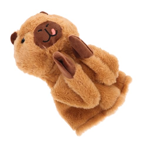 Toyvian Interaktives Katzenspielzeug plüschtier Kinderhandpuppe Handpuppen Puppentheater Geschichtenerzählende Tierhandpuppe Handpuppe Abs Light Brown von Toyvian