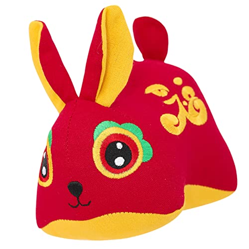 Toyvian Jahr des Hasen-Maskottchens für kinderspielzeug Hasen plüschtier Toys for spielzeuge Desktop-Kaninchenpuppe Kaninchen Stofftier PP Baumwolle von Toyvian