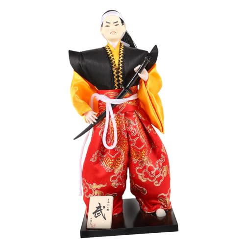 Toyvian Japanische Samurai-Ornamente Tischdekoration für Samurai-Puppen Kriegerstatue Japanische Samurai-Puppenfigur Samurai-Figur Haushalt Samurai-Illustration Souvenir schmücken Mann von Toyvian