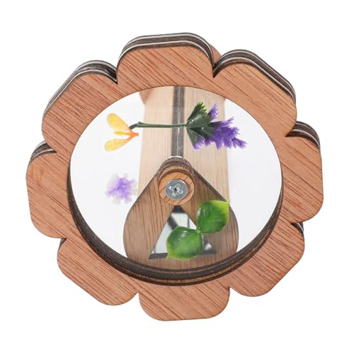 Toyvian Kaleidoskop bastelset basteln für bastelset für adventsgeschenke bastelzeug für Kinderversorgung interessantes Kinderspielzeug Kinderzubehör Holz von Toyvian