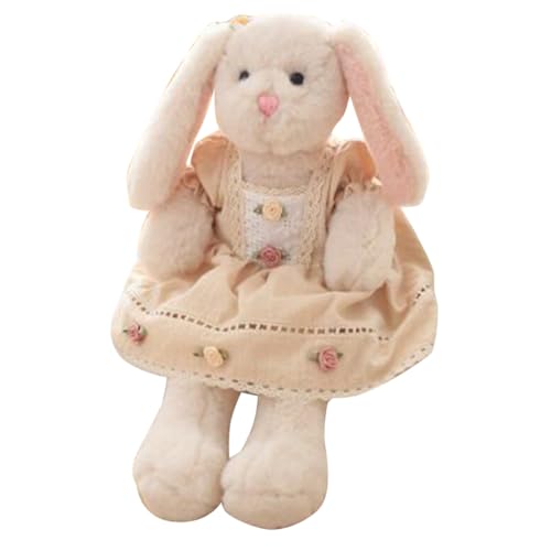 Toyvian Kaninchen Plüschtier Ausgestopftes Tierspielzeug Kawaii Stofftier Kuscheltier Plüsch Ausgestopftes Kaninchen Süße Kuscheltiere Plüsch-kaninchenspielzeug Weiß Pp Baumwolle von Toyvian