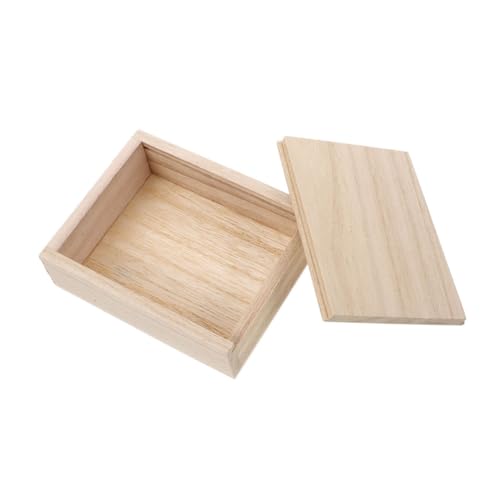 Toyvian Kasten Pokerbox Visitenkartenetui Kartenspielhalter Kartenhülle Spielkartenanzeige Hülle Für Spielkartendecks Spielkarten-Organizer Karteninhaber Kartenhalter Für Kinder Khaki Holz von Toyvian