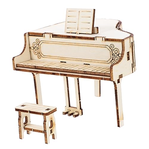 Toyvian Kasten Puzzle- aus Holz Office Table Decoration Musikalisches musikbox für trauzeugengeschenke The Piano Zuhause Herzstück holzpuzzle Handwerk hölzern von Toyvian