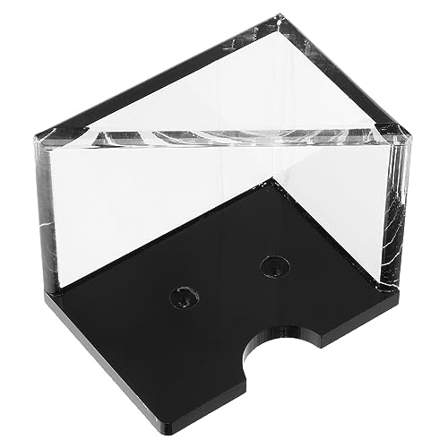 Toyvian Acrylbox Kasten Schürhaken-Rack-abfallbox Pokerhalter Für Pokerkarten Partyzubehör Deckspiel Spielkartenetui Für Spielzeug Baseball-kartenetui Acryl Kartenhalter Für Spielkarten von Toyvian