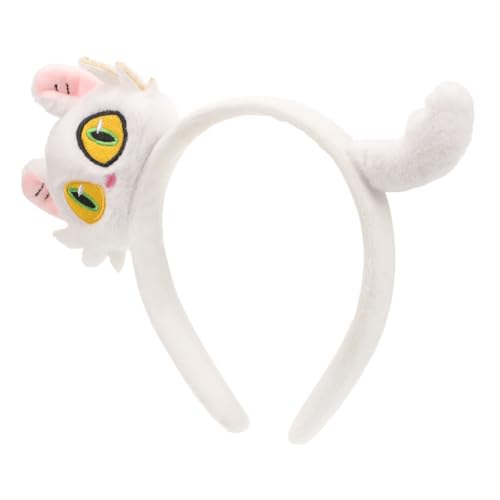 Toyvian Katzen-Stirnband Stirnband für Kinderpartys Kätzchen-Ohr-Stirnband Stirnbänder Katze Stirnband Cosplay cat ears headband niedliche Haaraccessoires süßes Stirnband Plüsch Weiß von Toyvian