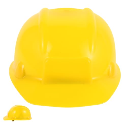 Toyvian Kinder Feuerhut Kinderspielzeug Helme Kinderspielzeug Orange Bauhut Bauarbeiterhut Kleinkind Schutzhelm Verkleiden Sich Bauhut Bauarbeiterkostüm Kunststoff Gelb von Toyvian