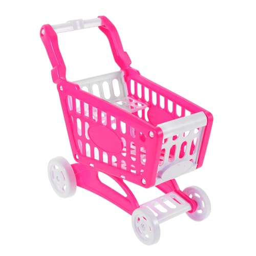 Toyvian Kinder-Mini-Supermarkt-Einkaufswagen Babypuppen-Kinderwagen Kleinkind-Obst- Und Gemüsewagen-Spielzeug 23 00 X 23 00 cm. 00X12. 00Cm Rosa von Toyvian