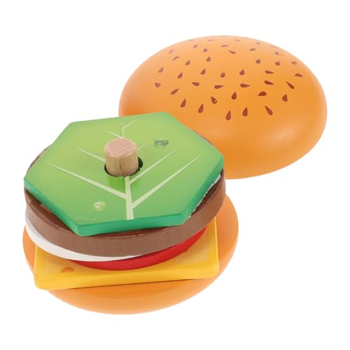 Toyvian Kinderspielhaus Spielzeug Jungenspielzeug Lernspielzeug Babyspielzeug Kleinkindspielzeug Spielzeug Hamburger Burger Rollenspiel Spielzeug Burger Stapeln Kinder Desktop von Toyvian