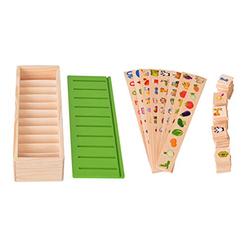 Toyvian Klassifizierungsbox aus Holz, für Kinder, Koordination, Hand, Aufbewahrungsbox, Formenauswahl, Korrespondenz-Spielzeug, pädagogisches Spielzeug von Toyvian