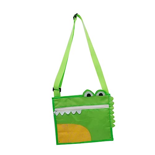 Toyvian Kleine Krokodil Shell Tasche Strandtasche Strandspielzeug Strandspielzeug Muscheltaschen Kinderspielzeug Strand Mesh Shell Tasche Kinderspielzeug Tragbare von Toyvian