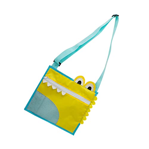 Toyvian Kleine Tasche aus für Netztaschen für Sandwanne aufbewahrungssack Storage Pockets Mesh-Tasche aus Oxford-Stoff Strandtasche aus Mesh Yellow von Toyvian