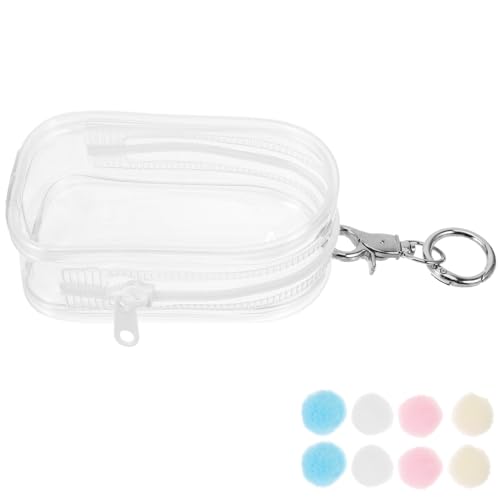 Toyvian Kleine Transparente Puppentragetasche mit Pompom und Silbernem Haken Leichte PVC Doll Storage Bag für Mini Puppen zum Schutz Präsentation von Sammelfiguren Toyvian Kleine Transparente Puppentragetasche mit Pompom und Silbernem Haken Leichte PVC Doll Storage Bag für Mini Puppen zum Schutz Präsentation von Sammelfiguren von Toyvian