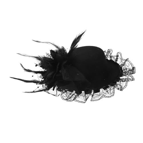 Toyvian Kleiner Mini Hut Fascinator mit Federschmuck Modischer Haarclip für Damen Bequemer Vielseitig für Bühne Tanz und Party Sicherer Halt Elegantes Accessoire Toyvian Kleiner Mini Hut Fascinator mit Federschmuck Modischer Haarclip für Damen Bequemer Vielseitig für Bühne Tanz und Party Sicherer Halt Elegantes Accessoire von Toyvian
