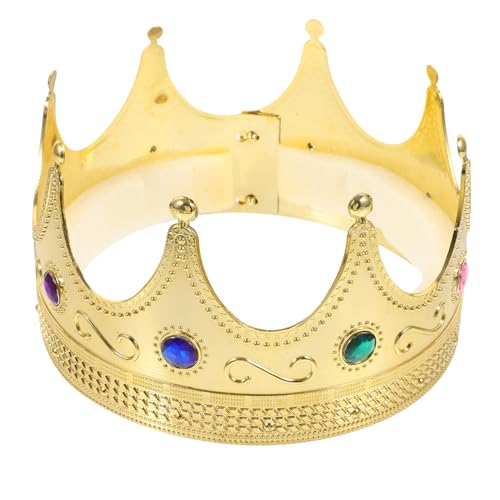 Toyvian Kostüm Prinzessin Gastgeschenke Kappe Königskrone für Krone für Goldpapierkronen party zubehör partyzubehör Kinderfestzubehör Partydekoration für Golden von Toyvian