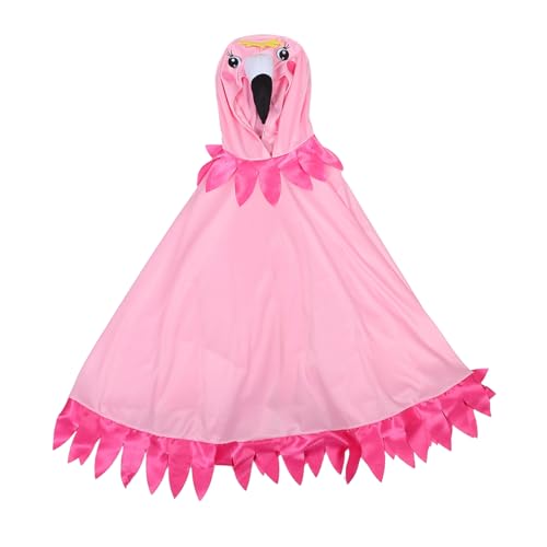 Toyvian Kostüme Cosplay Kleidung Flamingo Umhang Karnevalsoutfits Halloween-Outfit Cosplay-Outfit Cosplay -Kostüm leeres Kostüm Cosplay-Kostüm für Erwachsene Kapuzenmantel für Damen Tuch von Toyvian