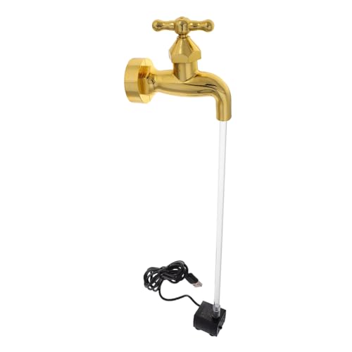 Toyvian Kreative Wasserhahn Ornamente Innen Wasserfall Dekoration Außen Ornamente Mini Ornamente Wasserspender Ornamente Für Tisch Wasserbrunnen Schwimmende Springbrunnenpumpe Aus von Toyvian