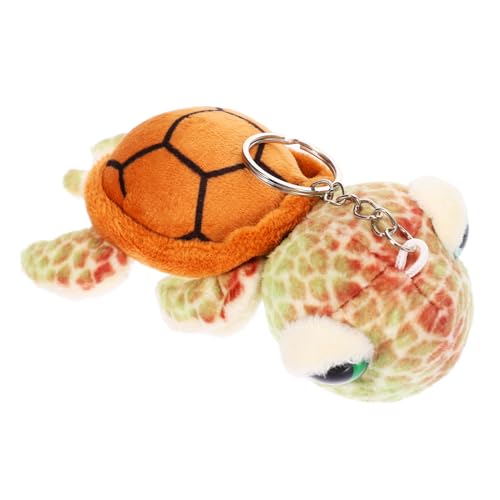 Toyvian Kuscheltier Schildkröte Schlüsselanhänger üsch Tier Deko Anhänger Für Taschen Und Rucksäcke Niedliche Kleine Schildkröte Als Schlüsselbund Anhänger Dunkelbraun von Toyvian