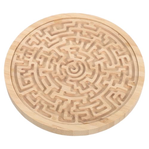 Toyvian Labyrinth-Brettspiel: Holzlabyrinth-Brettspiel für Kinder – Rundes Labyrinth-Puzzle mit Murmelbewegung – Aktivitätsspielzeug für Kleinkinder zum räumlichen Denken Toyvian Labyrinth-Brettspiel: Holzlabyrinth-Brettspiel für Kinder – Rundes Labyrinth-Puzzle mit Murmelbewegung – Aktivitätsspielzeug für Kleinkinder zum räumlichen Denken von Toyvian