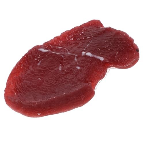 Toyvian Lebensechtes Rindfleisch Steak Modell aus Sicherem Realistische Küchen Dekoration und Restaurant Requisite Detailgetreues Künstliches Fleisch für Foto Schaufenster und Kinderküche Toyvian Lebensechtes Rindfleisch Steak Modell aus Sicherem Realistische Küchen Dekoration und Restaurant Requisite Detailgetreues Künstliches Fleisch für Foto Schaufenster und Kinderküche von Toyvian