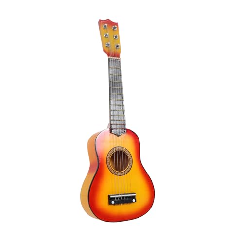 Toyvian Lernen Gitarrenspielzeug Mini-Instrument Musikalisches Lernspielzeug Kleinkind Gitarre Mini-Gitarre Simulationsgitarrenspielzeug Musikalisches Gitarre Bass Hölzern von Toyvian