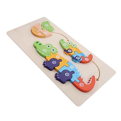 Toyvian Lernpuzzle Kleinkindpuzzle Kinderspielzeug Bausteine ​​Für Kleinkinder Für Kleinkinder Für Babys Kinderpuzzle Kinderpuzzle Vorschul Lernspielzeug Holzpuzzle Aus Holz von Toyvian