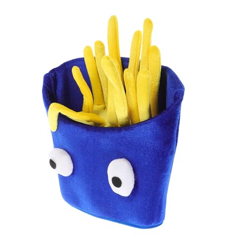 Toyvian Lustige Kartoffelmütze Eis Kostüm Pommes-frites-kissen Pommes-frites-kostüm Kirschhut Rosafarbener Cowgirlhut Essen Kostüm Bananen-stirnband Kuhmädchenhut Für Samt Blue von Toyvian