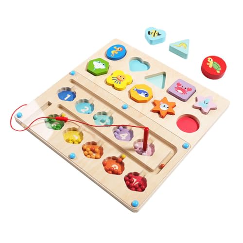 Toyvian Magnetisches Holzspielzeug Meeresthema mit Farb Labyrinth Feinmotorik Training und Kognitiver Vielseitiges Lernspiel für Vorschulkinder Sicher und Nachhaltig Gestaltet Toyvian Magnetisches Holzspielzeug Meeresthema mit Farb Labyrinth Feinmotorik Training und Kognitiver Vielseitiges Lernspiel für Vorschulkinder Sicher und Nachhaltig Gestaltet von Toyvian