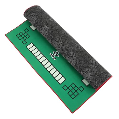 Toyvian Mahjong-Tischdecke Fliesenspiel-Tischdecken Mahjong-Tischunterlage Tischspiel Pokertischmatte pokerteppich Poker tischdecke Brettspiel-Tischdecke Mahjong-Tuch Mikrofaser Green von Toyvian