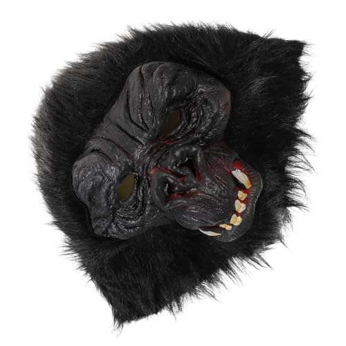 Toyvian Maskerade-party-maske Tier Gruselige Halloween-maske Maske Für Karneval Schimpanse Skelett Gorilla-kopfmaske Affenkostüm Für Erwachsene Gorilla-cosplay-kostüm Kaninchen Emulsion von Toyvian