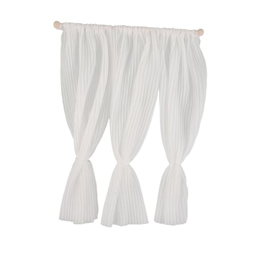 Toyvian Maßstab Leichte Luftige Gardinen für Kleine Fenster Realistische Langlebige Puppenhaus Möbel Accessoires Anpassbar für Miniatur Wohnräume Toyvian Maßstab Leichte Luftige Gardinen für Kleine Fenster Realistische Langlebige Puppenhaus Möbel Accessoires Anpassbar für Miniatur Wohnräume von Toyvian