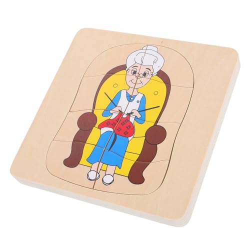 Toyvian Mehrschichtige Holzpuzzles Menschlicher Körper Puzzle Für Kinder Montessori Holzlebenszyklus-lernbrett Anatomiemodell Für Kleinkinder Spielzeug Zur Pädagogischen Entwicklung von Toyvian