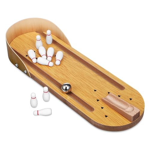 Toyvian Mini Bowling Set aus Holz Kompakt und Tragbar Mit Abgerundeten Kanten Fördert Hand-Auge-koordination Vielseitig für Indoor-Spiele Familienfeiern und Geschenkideen Toyvian Mini Bowling Set aus Holz Kompakt und Tragbar Mit Abgerundeten Kanten Fördert Hand-Auge-koordination Vielseitig für Indoor-Spiele Familienfeiern und Geschenkideen von Toyvian