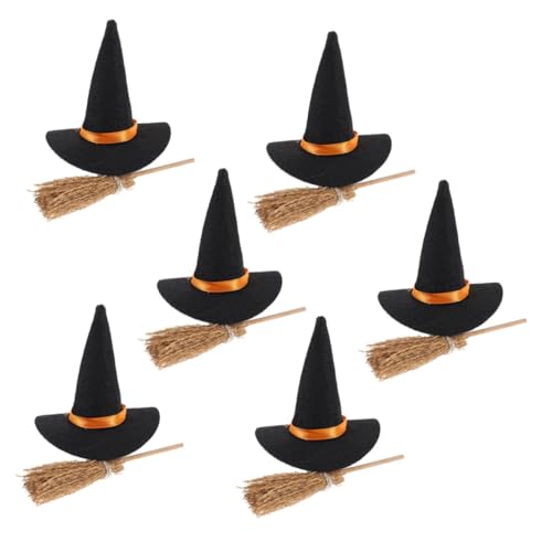 Toyvian Mini Halloween Hexenhut und Besen Set Teilig Kreative DIY Basteldeko für Tisch Regal und Kleine Räume Stilvolle Halloween Dekoration für Zuhause Schule und Büro Toyvian Mini Halloween Hexenhut und Besen Set Teilig Kreative DIY Basteldeko für Tisch Regal und Kleine Räume Stilvolle Halloween Dekoration für Zuhause Schule und Büro von Toyvian