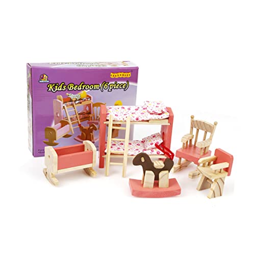 Toyvian Puppenhausmöbel Miniaturmöbel Mini-hauszubehör Zubehör Für Puppenhäuser Kind Hölzern Bambus Puppenhaus Kinderzimmerzubehör von Toyvian