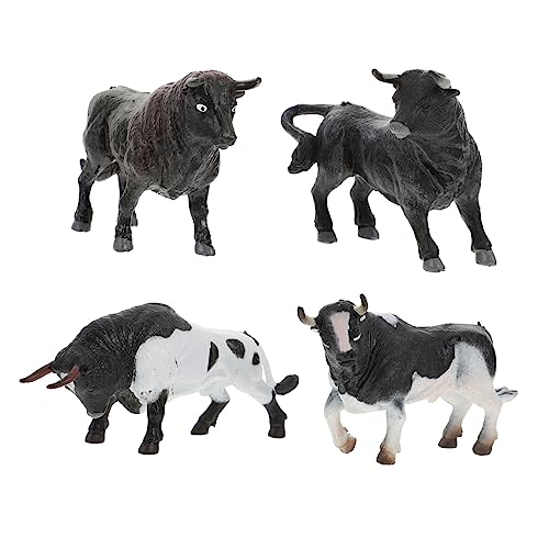 Toyvian Mini Kuh Modelle Dekorative Wildtiere Spielzeuge Für Realistische Kuhfiguren Als Desktop Und Lernspielzeug Für Tierliebhaber Und Deko Fans von Toyvian