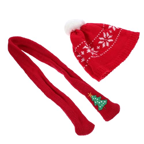 Toyvian Mini Strickmütze und Schal Kleine Weihnachtsmütze aus Wollgarn Langlebig und Formstabil Festliche Tisch und Baumschmuck Deko für Weihnachtsbasteln und Geschenkideen Toyvian Mini Strickmütze und Schal Kleine Weihnachtsmütze aus Wollgarn Langlebig und Formstabil Festliche Tisch und Baumschmuck Deko für Weihnachtsbasteln und Geschenkideen von Toyvian