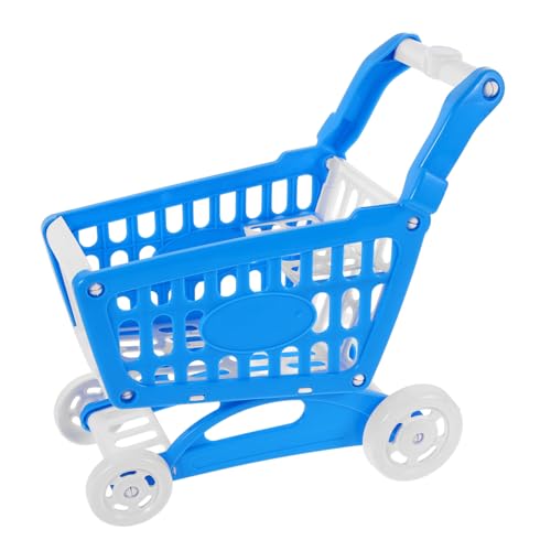 Toyvian Mini-Supermarkt Für Kinder Einkaufswagen Babypuppen-Kinderwagen Kleinkind-Obst- Und Gemüsewagen Spielzeug 23 00 X 23 00 cm. 00X12. 00Cm Blau von Toyvian