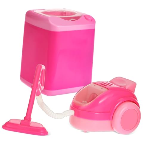Toyvian Mini Waschmaschine und Staubsauger für Funktionale Puppenhaus Reinigungsgeräte Batteriebetriebene Mini Haushaltsgeräte zum Rollenspiel für Mädchen und Jungen Toyvian Mini Waschmaschine und Staubsauger für Funktionale Puppenhaus Reinigungsgeräte Batteriebetriebene Mini Haushaltsgeräte zum Rollenspiel für Mädchen und Jungen von Toyvian