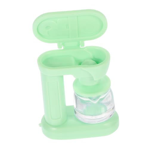 Toyvian Mini-kaffeemaschine Miniatur Kaffeekapselmaschine Kaffeekocher Kaffeevollautomat Kaffeepadmaschine Mini-hauskaffeemaschine Mini-möbelzubehör Green Pp von Toyvian