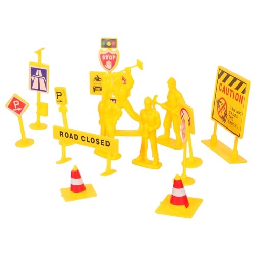 Toyvian Mini-verkehrsschilder und Baustellenabsperrungen für Realistische Straßenverkehrsmodelle mit Teilen pro Packung Tragbares Lernspielzeug für Rollenspiele und Verkehrssicherheit Toyvian Mini-verkehrsschilder und Baustellenabsperrungen für Realistische Straßenverkehrsmodelle mit Teilen pro Packung Tragbares Lernspielzeug für Rollenspiele und Verkehrssicherheit von Toyvian